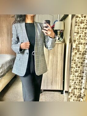 Premise Studio collarless blazer